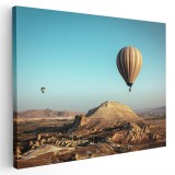 Tablou peisaj cu baloane cu aer cald Tablou canvas pe panza CU RAMA 60x80 cm
