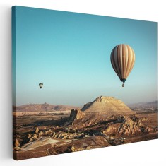 Tablou peisaj cu baloane cu aer cald Tablou canvas pe panza CU RAMA 20x30 cm