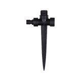 Cumpara ieftin Stut gradina baza pentru aspersor, pentru irigare, 2 iesiri, negru, FE 3/4. FI 1/2, H 20 cm