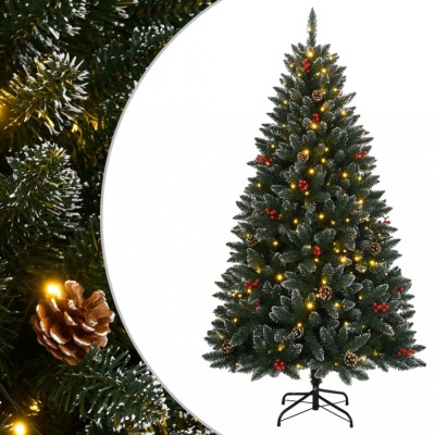 Brad de Crăciun artificial 150 LED-uri 120 cm foto