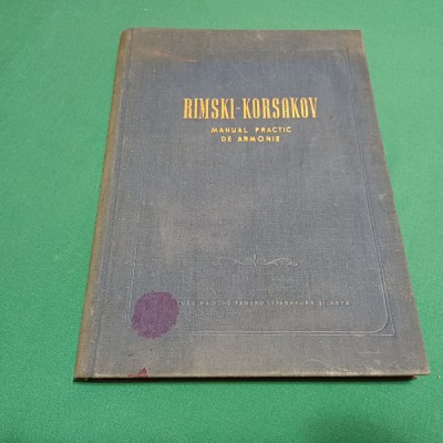 MANUAL PRACTIC DE ARMONIE *RIMSKI-KORSAKOV /1955 * 22 foto
