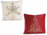 Set 2 perne decorative catifea Craciun 46x46 cm