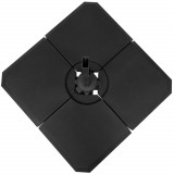 Outsunny Bază de Umbrelă cu Brat Modulară, Se Umple cu Apă/Nisip, pentru Umbrele cu Bază &icirc;n Formă de Cruce, Negru, 100x100cm | Aosom Romania