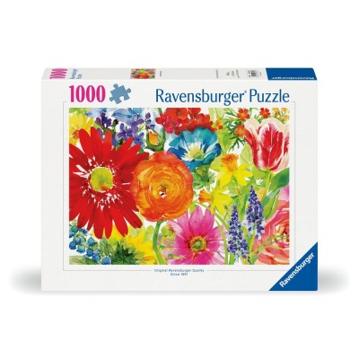 Ravensburger - Puzzle flori abundente 1000 piese design nou foto
