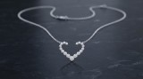 Cumpara ieftin Colier din Argint 925 cu Inima din Cristale Zirconia - Lantisor Dama Elegant