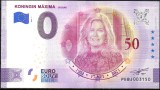 !!! 0 EURO SOUVENIR - OLANDA , REGINA MAXIMA , 50 ANI - 2021.1 - UNC