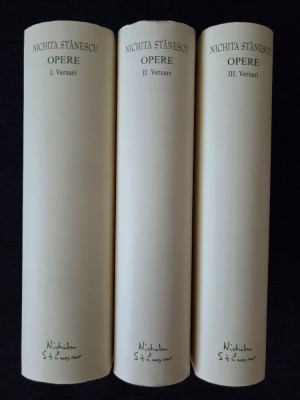 Nichita Stanescu &amp;ndash; Opere 1, 2, 3 ( ed. de lux, Academia Romana, 3 vol.) foto