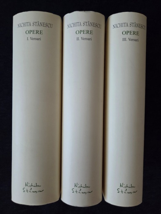 Nichita Stanescu &ndash; Opere 1, 2, 3 ( ed. de lux, Academia Romana, 3 vol.)