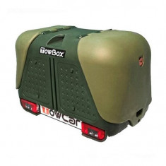 Cutie portbagaj pe carligul de remorcare Towbox V2 Verde foto