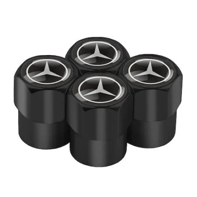 Set 4 capacele Mercedes negre #387 foto