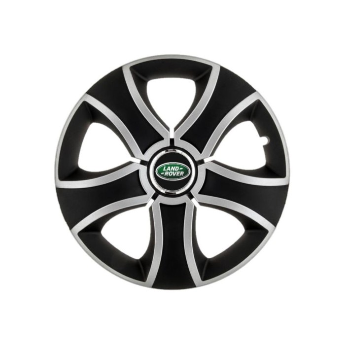 Set 4 Capace Roti 16 inchi (R16) Bis Gri-Negru, Compatibile Cu Land Rover