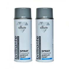 Pachet 2 x Vopsea Spray Brilliante Gri Trafic RAL 7042 400 ml
