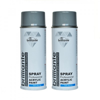 Pachet 2 x Vopsea Spray Brilliante Gri Trafic RAL 7042 400 ml foto
