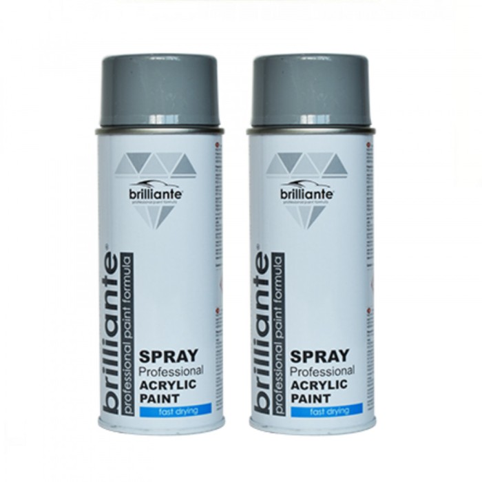Pachet 2 x Vopsea Spray Brilliante Gri Trafic RAL 7042 400 ml