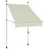 VidaXL Copertină retractabilă manual, crem, 100 cm