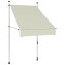 vidaXL Copertină retractabilă manual, crem, 100 cm