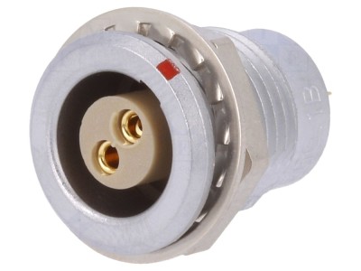 Conector circular 1B mamă 2 pini foto
