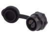 Conector Circular Soclu 16mm 2-PIN Mamă Aurit