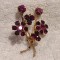 BROSA unica VIENEZA AUSTRIA 1900 manopera EXCEPTIONALA vintage DE EFECT superba