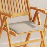 Gossi perna scaun de gradina, 2 buc., taupe, 45x45x2 cm, patrat