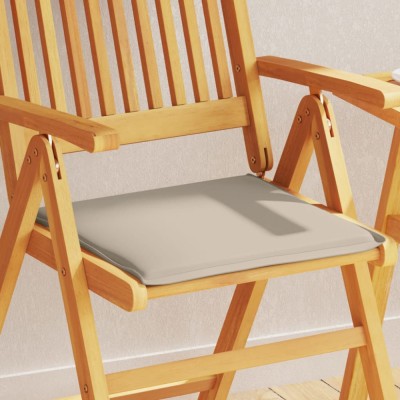 Gossi perna scaun de gradina, 2 buc., taupe, 45x45x2 cm, patrat foto