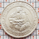 1342 San Marino 1000 Lire 1992 Columbus (tiraj 45.000) km 287 UNC argint, Europa