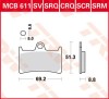 Set placute frana TRW MCB611 - Yamaha TZ 125 - TZR 250 - FZ6-S2 - FZS Fazer - YZF-R6 - MT-07 - MT10 - FZ-1 Fazer - YZF-R1