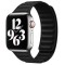 Curea link magnetica, marca THD, compatibila Apple Watch 45 mm seria 9, Apple Watch SE 44 mm, marime universala, culoare negru