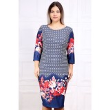 Rochie Ianesa Negru Albastru - 36Marimea