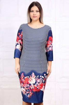 Rochie Ianesa Negru Albastru - 36Marimea foto