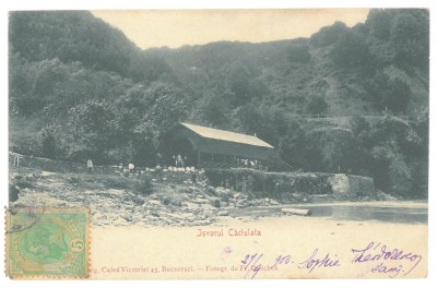 3499 - CACIULATA, Valcea, Izvorul nr. 1, Litho, Romania - old postcard - used - 1903 foto