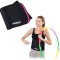 Centura abdominala Relaxdays pentru antrenament cu cerc Hula Hoop, 90 cm, negru roz - RESIGILAT