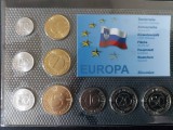 Seria completata monede - Slovenia 9 monede