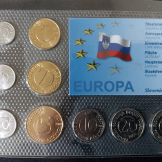 Seria completata monede - Slovenia 9 monede