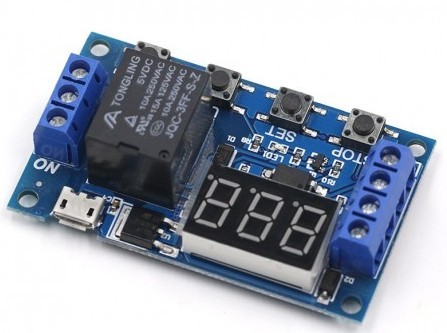 Modul timer programabil DC 6-30V Micro USB 5V cu afisaj display LED