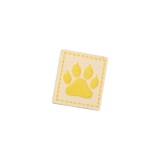 Aplicatie decorativa textila Crisalida, 22 x 26 mm, Galben