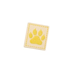 Aplicatie decorativa textila Crisalida, 22 x 26 mm, Galben