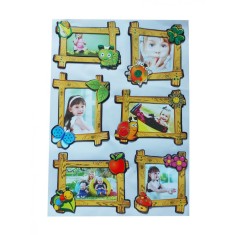 Sticker decorativ, Rame cu poze, 45 cm, WX-EB005