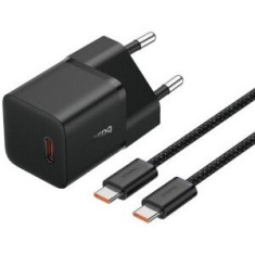 Incarcator retea Baseus GaN5 Pro, Quick Charge 20W, 1 x USB Type-C, include Cablu USB Type-C la USB Type-C 100W 1m, negru