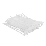 Coliere din plastic transparente 2.5 x 100 mm, set 100 buc, Top Tools