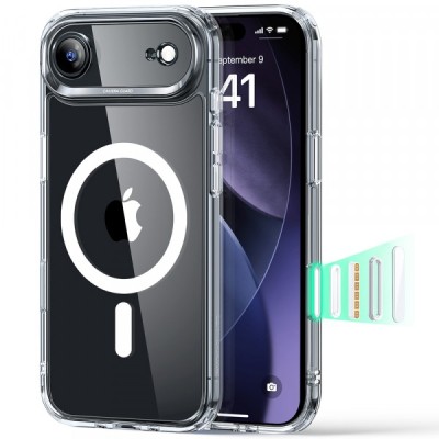 Husa MagSafe pentru Apple iPhone 17 Air, ESR, Classic Hybrid, Transparenta foto