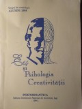 EU SI PSIHOLOGIA CREATIVITATII-COORDONATOR: ANA STOICA-CONSTANTIN-219050