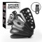 Set multifunctional 6 in 1 ZYTEQ&reg;️, razatoare, deschizator de sticle, curatator fructe si legume, taietor pizza, peeler, otel inoxidabil, neagru