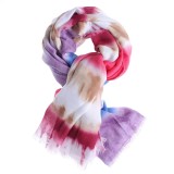 Esarfa mov cu nuante multicolore