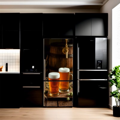 Folie imprimata color pentru decor Frigider, dimensiune 200 x 90cm, model: AVX-FR35 foto