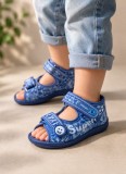 Sandalute pentru baietei din blugi - Super Boy (Marime Disponibila: Marimea 20)
