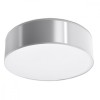 Lampă De Tavan Arena Gri Pvc 2 Becuri Rotundă Minimalistă De Interior