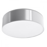Lampă De Tavan Arena Gri Pvc 2 Becuri Rotundă Minimalistă De Interior
