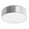 Lampă De Tavan Arena Gri Pvc 2 Becuri Rotundă Minimalistă De Interior
