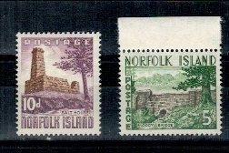 Norfolk Island 1961 - Uzuale, constructii, serie neuzata foto